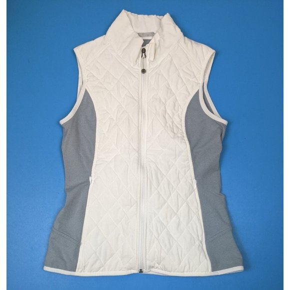 Athleta Jackets & Coats Athleta Womens Quilted White Puffer Vest